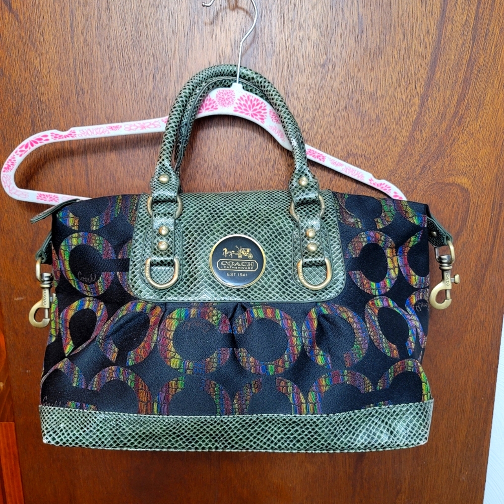 Coach Rainbow handbag.